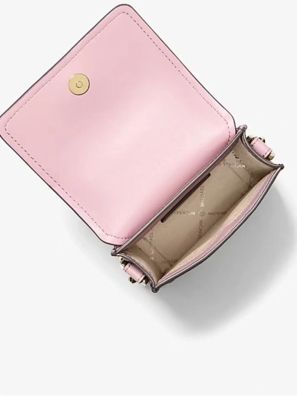 Michael Kors Jet Set Charm Small Signature Logo Smartphone Crossbody Bag